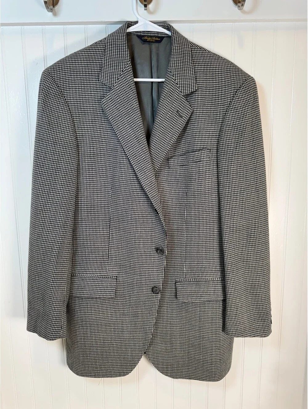 Brooks Brothers Classic Houndstooth Sport Coat Blazer Size 42L